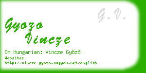 gyozo vincze business card
